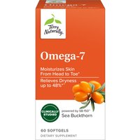 Terry Naturally Omega-7, Superior Sea Buckthorn Oil Omega7, 60 Softgels, EuroPharma