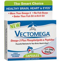 Terry Naturally Vectomega Caps, Omega-3 Plus Phospholipids & Peptides, 60 Capsules, EuroPharma
