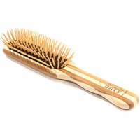 The Green Brush 17 Medium Paddle Hairbrush with Bamboo Pins & Handle, 1 ct, Bass Brushes