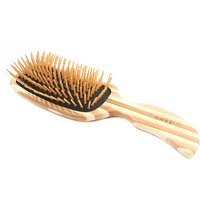 The Green Brush 19 Semi S Hairbrush with Bamboo Pins & Handle, 1 ct, Bass Brushes