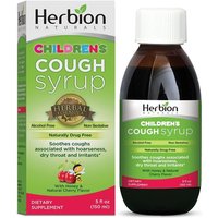 Childrens Cough Syrup with Honey & Natural Cherry Flavor, 5 oz, Herbion