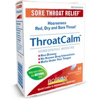 ThroatCalm, Sore Throat Relief (Throat Calm), 60 Tablets, Boiron