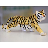 Tiger Gilt Jewelry Gift Box with Fine Crystals