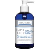 TitanMen Triple Duty - Fist, Fuck & Jack-Off Cream, 8 oz, Doc Johnson