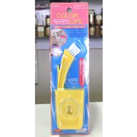 Color Life Toilet Bowl Nozzle Cleaning Brush with Suction Cup Case, Daiso Japan