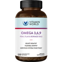 Triple Omega 3-6-9, 120 Rapid Release Softgels, Vitamin World