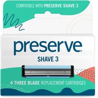 Shave 3 Replacement Blades, 1 Set, Preserve