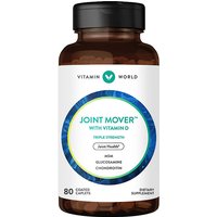 Triple Strength Joint Mover with Vitamin D, 80 Coated Caplets, Vitamin World