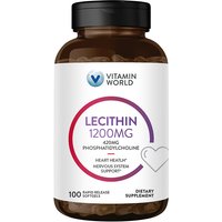 Triple Strength Ultra Lecithin 1200 mg, 100 Rapid Release Softgels, Vitamin World
