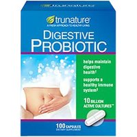 Trunature Digestive Probiotic, 10 Billion Active Cultures, 100 Capsules