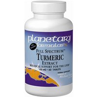Turmeric Extract 450mg Full Spectrum 60 tabs, Planetary Herbals