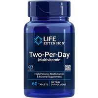 Two-Per-Day Multivitamin, High Potency Multivitamin & Mineral Supplement, 60 Tablets, Life Extension