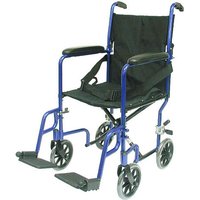 Ultra Light Weight Transporters with Fixed Full Arms, 17 Inch Seat Width, Folding Back, Burgundy Frame, Karman