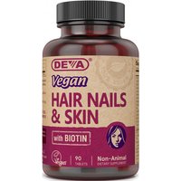 Vegan Hair, Nails & Skin with Biotin, 90 Tablets, Deva Nutrition