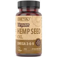 Vegan Hemp Oil Omega 3-6-9, 90 Vegan Caps, Deva Nutrition
