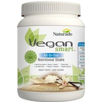 Vegan Smart All-In-One Nutritional Shake - Vanilla, 15 Servings (22.75 oz), Naturade