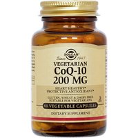 Vegetarian CoQ-10 200 mg, 60 Vegetable Capsules, Solgar