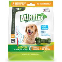 VetIQ Minties Dental Treats for Dogs, Medium, 6 Bones