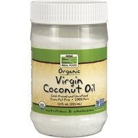 Virgin Coconut Oil Organic 12 oz, NOW Foods