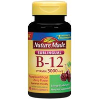 Nature Made Vitamin B-12 3000 mcg, Sublingual, 40 Lozenges