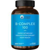 Vitamin B-Complex 100, 200 Rapid Release Capsules, Vitamin World