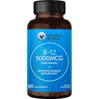 Vitamin B12 5000 mcg Sublingual, 60 Microlozenges, Vitamin World