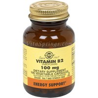 Vitamin B2 100 mg (Riboflavin), 100 Vegetable Capsules, Solgar