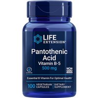 Pantothenic Acid (Vitamin B5) 500 mg, 100 Vegetarian Capsules, Life Extension