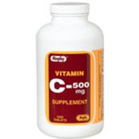 Vitamin C 500 mg, 1000 Tablets, Watson Rugby