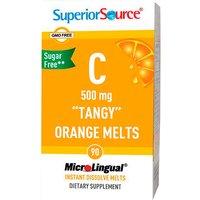 Vitamin C 500 mg Tangy Orange Melts, 90 Instant Dissolve Tablets, Superior Source