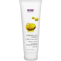 Vitamin D-3 Cream, Moisturizer Nourishes Skin, 4 oz, NOW Foods