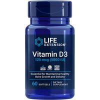 Vitamin D3 5000 IU, 60 Softgels, Life Extension