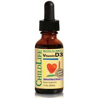 ChildLife Vitamin D3 Liquid Drops For Children, Natural Berry, 1 oz