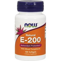 Vitamin E-200 IU Mixed Tocopherols/Unesterified 100 Gels, NOW Foods