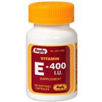 Vitamin E 400 I.U., 100 Softgel Capsules, Watson Rugby