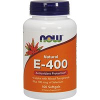 Vitamin E 400 IU With Selenium 100 Gels, NOW Foods