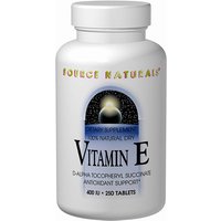 Vitamin E d-alpha Tocopherol 400 IU Succinate 100 tabs from Source Naturals