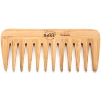 W2 Dark Bamboo Wide Tooth Style Grooming Comb, 1 ct, Bass Brushes
