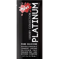 Wet Platinum Silicone Lubricant Pouch, 10 ml, WET International