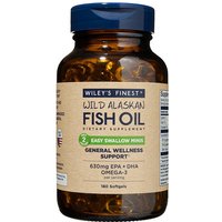 Wild Alaskan Fish Oil - Easy Swallow Minis, Value Size, 180 Softgels, Wileys Finest