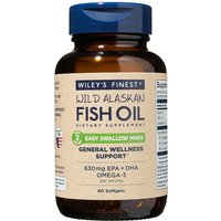 Wild Alaskan Fish Oil - Easy Swallow Minis, 60 Softgels, Wileys Finest