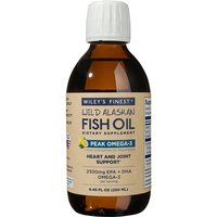 Wild Alaskan Fish Oil - Peak Omega-3 Liquid, Value Size, 8.45 oz (250 ml), Wileys Finest