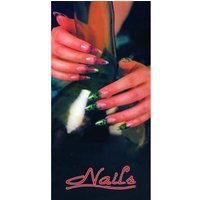 Beauty Salon Poster, Window Decal 4 x 2 ft, NWP-10