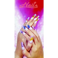 Beauty Salon Poster, Window Decal 4 x 2 ft, NWP-18
