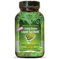 Womens Living Green Liquid-Gel Multi, 120 Liquid Soft-Gels, Irwin Naturals
