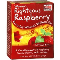 Womens Righteous Raspberry Tea, 24 Tea Bags, NOW Foods