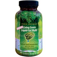 Womens Living Green Liquid-Gel Multi, 90 Liquid Soft-Gels, Irwin Naturals