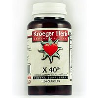 X-40, 100 Vegetarian Capsules, Kroeger Herb