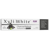 XyliWhite Charcoal Refresh Toothpaste Gel, Mint Flavor, 6.4 oz, NOW Foods