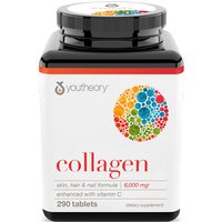 Youtheory Collagen (Skin, Hair & Nail Formula), Value Size, 290 Tablets, Nutrawise Corporation